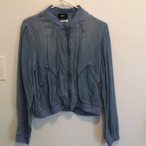 Denim bomber jacket